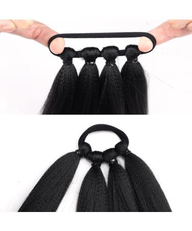Ponytail Extensions Around Hair Extensions Synthetic Natural Soft braids for Women 26 Inch Boxing Braid Ponytail Extension Hair pieces Fashion Ponytail Hair Tie Straight Wrap for Women(Color:2) 26inches-65cm 2 - Buy Online on GoSupps.com
