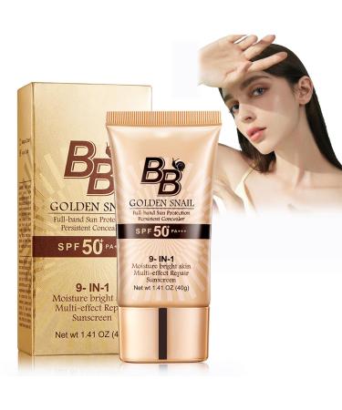 HOUSN Tinted day cream with 50+ protection factor moisturizing BB CC cream for face 40 g natural coverage antiaging for all skin types makeup primer with sun protection