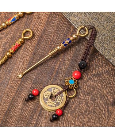 ARTIBETTER Tiny Measuring Spoons 3 Pcs Set - Retro Copper Earwax Remover & Cleaner Kit for Adults - Portable Golden Ear Wax Picker Miniature Tools - Buy Online on GoSupps.com