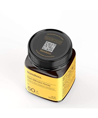 Manukora MGO 50+ Multifloral Raw Manuka Honey - 8.82 oz - Authentic Non-GMO Pure Honey from New Zealand - MGO Certified - Traceable from Hive to Hand - Buy Online on GoSupps.com