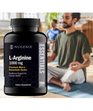 Nugenix Essentials L-Arginine Amino Acid Supplement 1000 mg 150 Tablets 150 Count (Pack of 1) - Buy Online on GoSupps.com