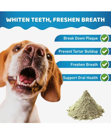 Dog Teeth Cleaning Powder - Plaque & Tartar Remover Fresh Breath - Dental Powder with Dog Probiotics - Easy Daily Use PhD-formulated - 2.82 oz (80g) - Buy Online on GoSupps.com