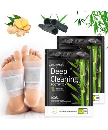 Detox Foot Patches 20 Pcs Detox Foot Pads Foot Detox Pads to Remove Toxins Deep Cleansing 100% Natural for Stress Relief Sleep Aid Enhance Blood Circulation bamboo