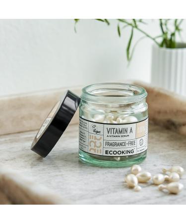 Ecooking Vitamin A Serum 0.15% with Retinol - Boosts Collagen Evens Skin Tone Reduces Hyperpigmentation Fights Blemishes Smooths & Minimizes Fine Lines Pores 0 15% - Buy Online on GoSupps.com