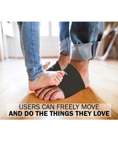 Physix Gear Foot Bandage - Instant Pain Relief for Flat Foot Heel Spur & Plantar Fasciitis | Supportive XL Arch Inserts | Comfortable Compression | 1 Pair - Buy Online on GoSupps.com