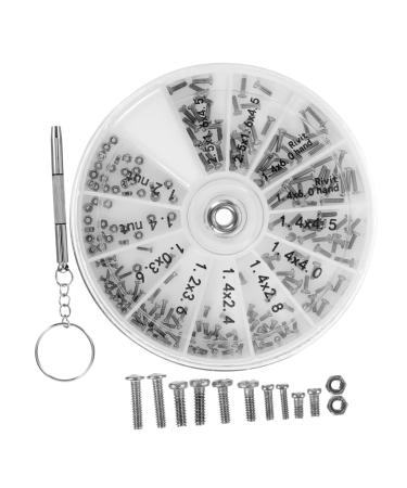 Iplusmile glasses glasses screw miniature kit 1 set repair screw box repair tool sunglasses frameworkless silver plastic frameless sunglasses made of stainless steel