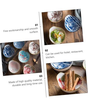 HOMSFOU 9 Pcs Sauce Bowl Tamari Sauce Soy Sauce Dishes Side Dish Dipping Sauce Dishes Japanese Seasoning Dish Appetizer Plate Food Sauce Dish Flavor Dish Household Ceramics Dessert Plate 12X11.2X5.4CMx3pcs Assorted Colorx3pcs - Buy Online on GoSupps.com