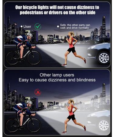 StVZO Approved Bicycle Light Set - Front & Rear IPX4 Waterproof Perfect for Adults & Children - Buy Online on GoSupps.com