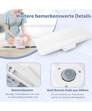 Buy Costway Digital Baby Scale - Bluetooth Multifunctional Scale for Kids & Pets 30kg Capacity Weight & Height Measurement Tara & Holding Function - Buy Online on GoSupps.com