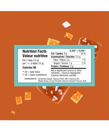 Healthy Crunch Seed Butter - Salted Caramel Flavor 6 Units x 340g - Sunflower Butter Nut Butter Alternative Perfect for Smoothies Snacks Baking - Plant-Based Gluten-Free Non-GMO Vegan-Friendly - Buy Online on GoSupps.com