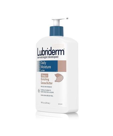 Lubriderm Daily Moisture Body Lotion with Shea & Cocoa Butter 16 fl. Oz - Non-Greasy Formula for Dry Skin - Dermatologist Developed - Buy Online on GoSupps.com