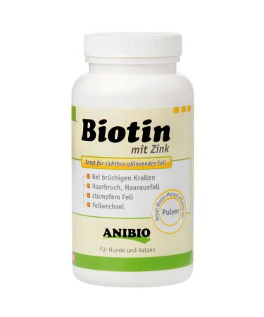 BIOTIN Biotin with zinc powder 220 g jar for dogs, cats and horses/ANIBIO