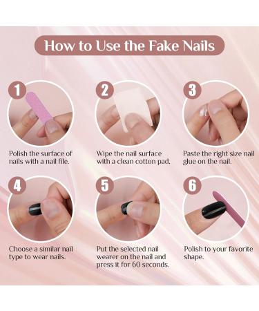 Zebra Stripes Leopard Print Press-On Nails - Short Square 24 Pcs Reusable Acrylic Fake Nails for Women - Perfect Gift - Buy Online on GoSupps.com