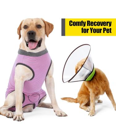 Heywean Hunde Body Suit - Post-Op Wound Protection for Dogs | Professional Recovery Shirt XXL Pink - Buy Online on GoSupps.com
