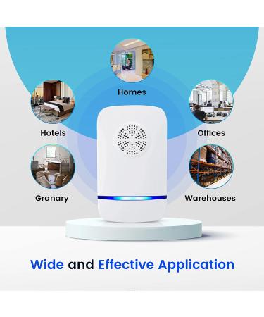 Ultrasonic Pest Repeller - Indoor Electronic Rodent Control Plug-in for Mosquitos, Roaches, Spiders, Mice & Bugs - Pack of 6 - Buy Online on GoSupps.com