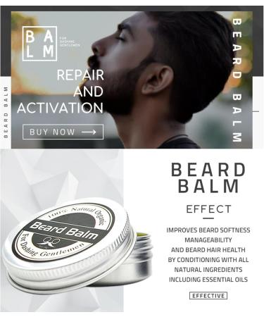 30 g natural beard balm beard balm for men moisturizing beard balm caring beard balm beard wash 100 natural beard balm beard care for men - Buy Online on GoSupps.com