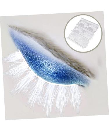 Amosfun 6 Pairs White Eyelashes Women Cosplay Lashes Festival Styles Faux Lashes Cosplay Lashes Band Cosplay Eyelashes Blue Contacts for Eyes Cosplay T Dance Mascara Imitation Prom 3d - Buy Online on GoSupps.com