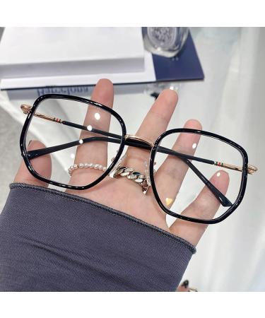 Eterspr Blazhnicht Filter Glasses | Anti-Fatigue Computer Gaming & Reading Glasses for Men & Women | UV Protection | Includes Glasses Case - Black Gold - Buy Online on GoSupps.com