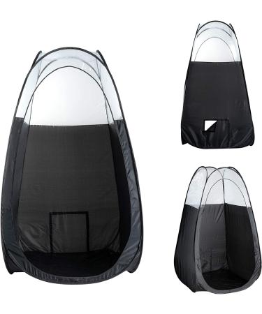Portable Black Spray Tanning Tent Pop Up Booth with Carry Bag - Buy Online on GoSupps.com