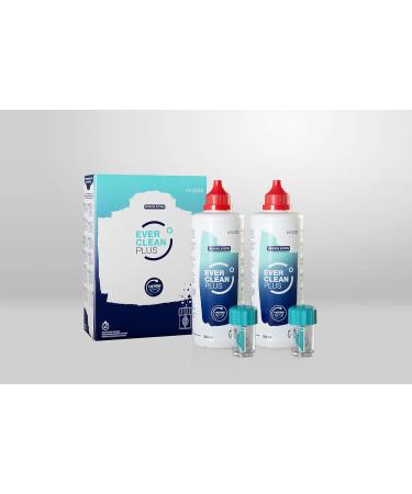 AVIZOR Everclean Plus: Contact Lens Cleaning Solution 2X 350ml - 3 Month Supply - Buy Online on GoSupps.com