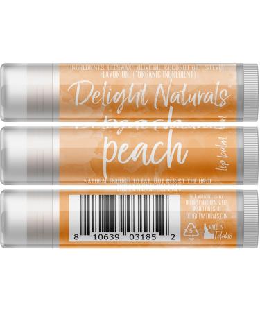 Peach Lip Balm Set of Three | Nourishing Moisture for Soft Lips - Buy Now - Buy Online on GoSupps.com