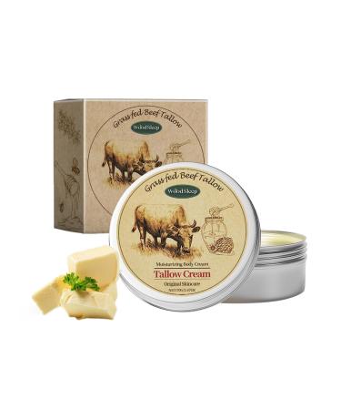 OAKSII Beef Tallow for Skin 2.5oz 1Pack Tallow Face Moisturizer Beef Tallow Balm with Raw Honey Moisturizing Cream for Body Lotion SkinCare
