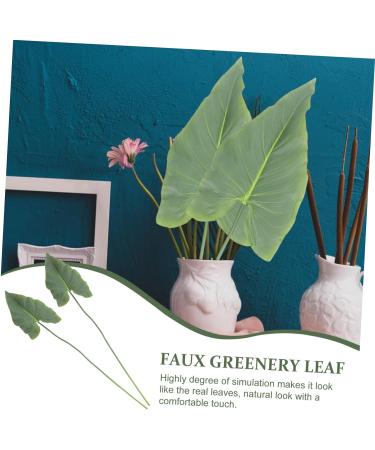 2pcs Imitation Plants Decor Artificial Plants Simulation Alocasia Leaves Simulated Leaves Wedding Fake Leaves Fake Leaves for Wedding Bouquets Fake Tropical Plants Medium Leaf - Buy Online on GoSupps.com