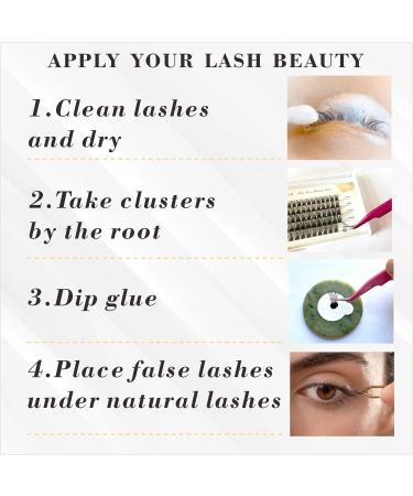 Milklear DIY Lash Extension Kit - Long Lasting 2-3 Weeks - Cluster Lashes, Sensitive Glue, Tweezers & Remover - Buy Online on GoSupps.com