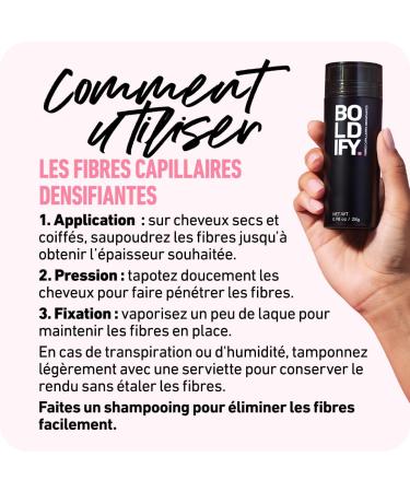 BOLDIFY Fibres Capillaires Naturelles 12g Poudre Densifiante Masque la Perte de Cheveux en 15s Pour Hommes et Femmes (Brun Cendr ) 12 g (Lot de 1) Brun Cendr  - Buy Online on GoSupps.com