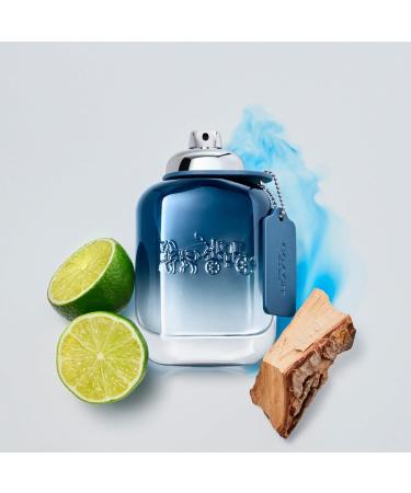 Coach Blue Eau de Toilette - Long Lasting Fragrance with notes of Lime Oil Black Pepper & Amber - Fougere & Aquatic 0.5 Fl Oz (Pack of 1) - Buy Online on GoSupps.com