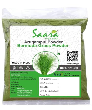 VAYUP Arugampul Powder Bermuda Grass Bahama Grass Indian Doab Doob Grass powder Useful for weight loss 101g (Pack of 1 X 101g)