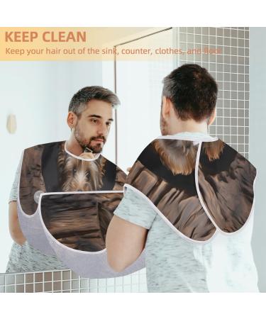 Love Tree Hole Dog Beard Bib Apron - Beard Hair Catcher for Men | Perfect Gift for Dad & Husband - Father's Day Anniversary Christmas - With 2 Suction Cups - Buy Online on GoSupps.com