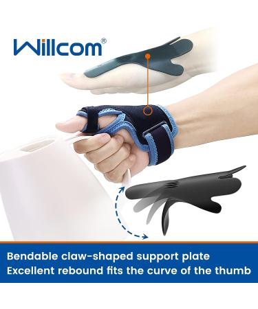 Willcom Thumb Brace for Arthritis Pain - CMC Spica Splint for De Quervain s Tenosynovitis - Wrist Brace for Injury Relief - Left/Right Hand Support - Medium - Buy Online on GoSupps.com