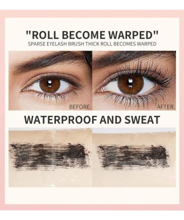 DENGWANG 4D Lengthening Curling Mascara 2 In 1 Black Mascara Double Headed 4D 2 In 1 Mascara Waterproof Thickening Mascara Black Thickening Lengthening Mascara Quick-Drying and Not Sticky (2PCS) - Buy Online on GoSupps.com