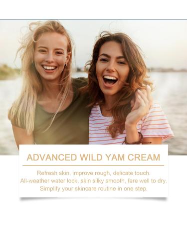 Organic Wild Yam Cream - Natural Day & Night Sweats Relief for Men & Women | Deep Moisturization & Hormone Balance - 60g/2oz - Buy Online on GoSupps.com