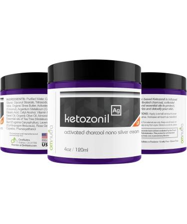 Activated Charcoal Colloidal Silver Cream - 4OZ Organic Moisturizer for Skin Odor Removal Toxin Relief & Athlete's Foot Care - True Nano 500ppm - Buy Online on GoSupps.com