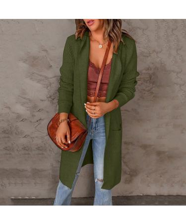 Gefomuofe Women's Long Sleeve Classic Blouses Cardigan with Buttons Long Sleeve Lightweight Cardigan Elegant Shoulder Jacket Top Casual Sweater Elegant Shoulder Jacket Top Casual Top Green XL - Buy Online on GoSupps.com