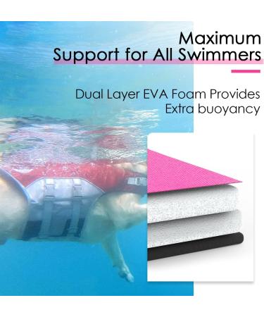 Buy ThinkPet Adjustable Dog Life Jacket - Reflective Pink Lifesaver for Safe Swimming | International Shipping Available - Buy Online on GoSupps.com