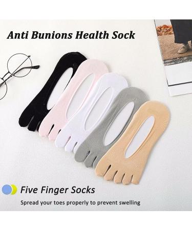 5Pair Women's Bunion Relief Socks - Anti-Bunion Health Toe Align Socks for Bunions Correction | Sockalign USA - Buy Online on GoSupps.com