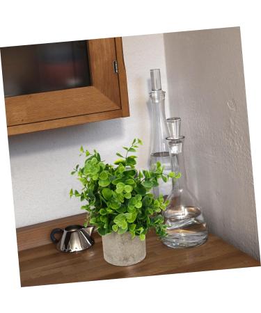 Zerodeko 6 Pcs Simulated Potted Plant Faux Greenery Fake Plant Decor Green Decor Mini Plants Mini Succulent Plants Upholstery Trim Simulation Green Plant Plastic Eucalyptus Green Plants As Shownx6pcs 22x8cmx6pcs - Buy Online on GoSupps.com
