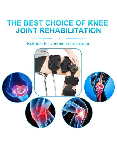 Nvorliy ROM Knee Brace with Shoulder Strap - Post Op Hinged Immobilizer Support for ACL, PCL, MCL, Arthritis - Orthopedic Rehab for Joint Injuries - Buy Online on GoSupps.com