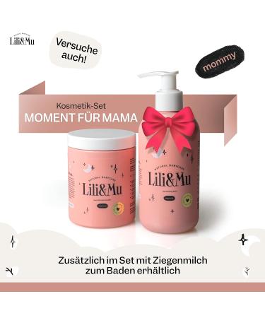 Lili & Mu Moisturizer for Pregnant Women | 300ml Body Lotion with Shea Butter & Aloe | Natural Oils Body Balm for Dry Skin | Ideal Moisturizing Cream for Moms - Buy Online on GoSupps.com