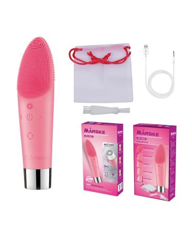 MARSKE Electric Shavers for Women  3 in 1 Silicone Facial Cleansing Brush Massage and Shaving USB Fast Charge Pink Beauty Cleansing & Massager Electric Razor (Pink)