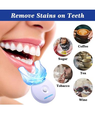 Lagunamoon Teeth Whitening Kit | 35% Urea Peroxide Gel with LED Light | No Sensitivity | Remove Coffee, Wine, Tea Stains - Buy Online on GoSupps.com