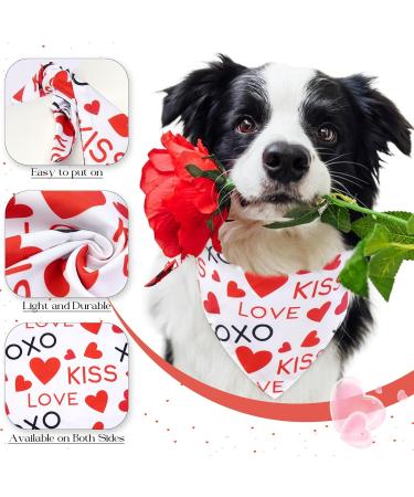 Maustlie Double-Sided Dog Bandana - Valentine's Day & Wedding Party Attire | L Red Smoking Bandana for Dogs - Buy Online on GoSupps.com