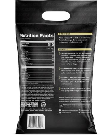 Buy Meal Replacement Protein Shake - Chocolate Flavor 25 Servings | Whole Food Nutritional Shake for Weight Loss & Energy - Buy Online on GoSupps.com