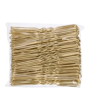 100 Pcs Blonde U Shaped Hair Pins for Women Girls - Golden 2.4 inch - Pack of 1 - Buy Online on GoSupps.com