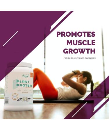 VORST Vegan Protein Powder Vanilla with Multivitamins 900g 45 Servings | Natural Plant Based Pre Post Workout & Meal Replacement Shake | 1 Jar - Buy Online on GoSupps.com