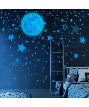 Glow in The Dark Wall Stickers - 1109pcs Luminous Dots, Stars, and Moon DIY Decor for Kids Room, Nursery, Bedroom - Ceiling or Wall Decoration - WallStickers - Buy Online on GoSupps.com