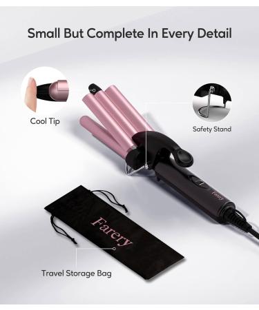 FARERY Mini Waver for Short Hair Rose Gold - Buy Online on GoSupps.com